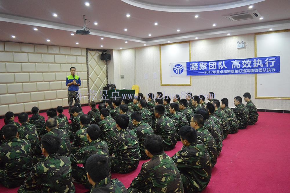 昱卓注塑模具在開展&ldquo;凝聚團隊，高效執行&rdquo;拓展訓練